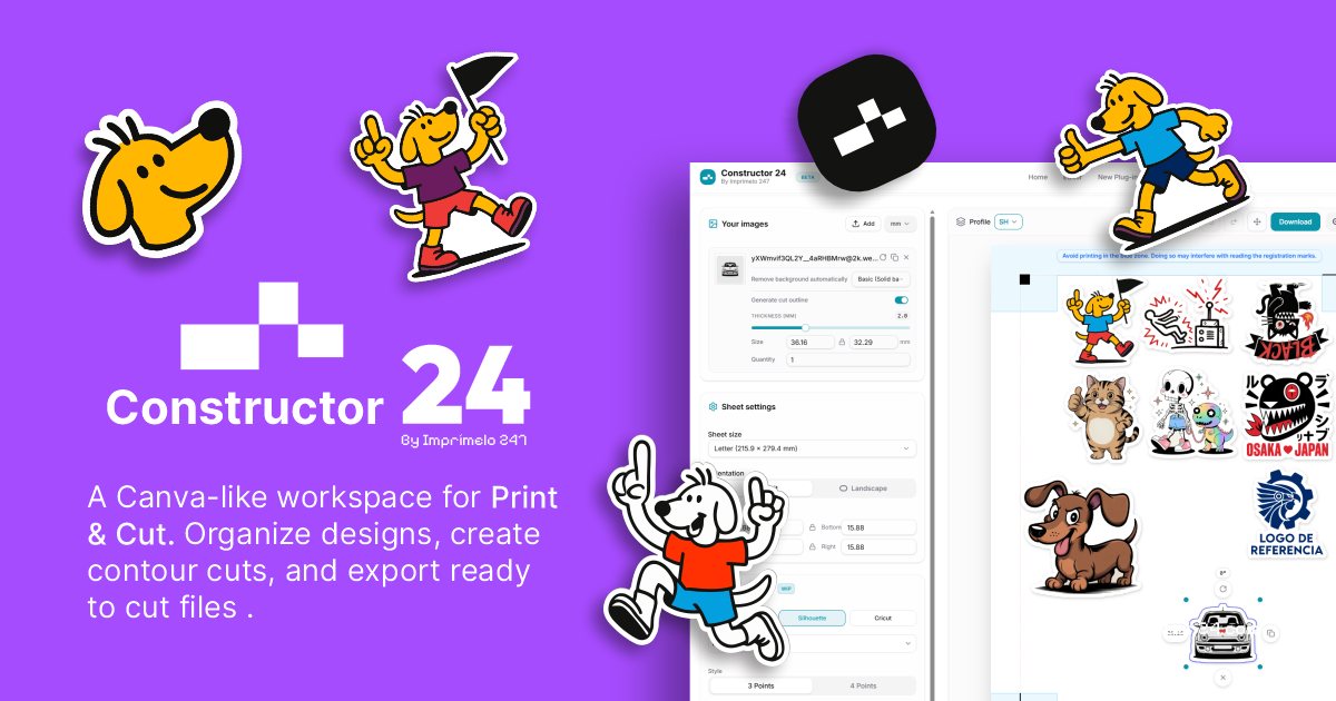 Constructor 24 | Sticker Sheet Maker